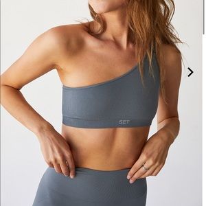 set active SLATE sculpt flex ribbed sports bra